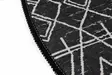 Badrumsmatta Mijölnir Svart Anthracite Vit 100% Polyester Antibakteriell Halkfri Maskintvättbar 80 cm - Badrumsmattor och våtrumsmattor - 8683342206259 - 4