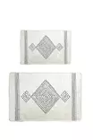 Badrumsmatta Set Mijölnir Flerfärgad 100% Polyester Antibakteriell Halkfri 50x60 cm & 60x100 cm - Badrumsmattor och våtrumsmattor - 8683342801119 - 1