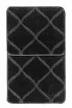 Badrumsmatta Set Mijölnir Antracit 100% Polypropylen Halkfri 50x80 cm & 40x50 cm - Badrumsmattor och våtrumsmattor - 8684283557639 - 6