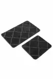 Badrumsmatta Set Mijölnir Antracit 100% Polypropylen Halkfri 50x80 cm & 40x50 cm - Badrumsmattor och våtrumsmattor - 8684283557639 - 1
