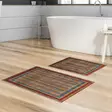 Badrumsmatta Set Mijölnir Flerfärgad 100% Polyester Halkfri Antibakteriell 50x60 cm & 60x100 cm - Badrumsmattor och våtrumsmattor - 8683342420549 - 2