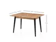 Matbord Hanah Home Dolunay Furu Spånskiva 100x75x60 cm - Matbord - 8684283011629 - 8