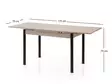 Matbord Hanah Home Polo Ljus Mocca Spånskiva 110x75x70 cm - Matbord - 8684283011759 - 7