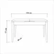 Matbord Hanah Home Vina Vit Spånskiva 130x77x80 cm - Matbord - 8681875791419 - 10