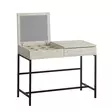 Sminkbord Hanah Home Linda Travertine Spånskiva 100x45x75 cm - Toalettbord - 8684283031429 - 1