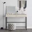 Sminkbord Hanah Home Linda Travertine Spånskiva 100x45x75 cm - Toalettbord - 8684283031429 - 2