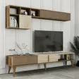 TV-bänk Hanah Home Milan Valnöt Spånskiva 180x40x35 cm - TV-bänkar - 8684283020829 - 5