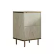 Sängbord Hanah Home Imaj Travertin Guld Spånskiva 40x60x35 cm - Nattduksbord - 8684283460199 - 1