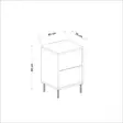 Sängbord Hanah Home Imaj Travertin Guld Spånskiva 40x60x35 cm - Nattduksbord - 8684283460199 - 6