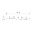 Klädhängare Hanah Home Sing Svart Metall 80x12x5 cm - Klädhängare - 8681875224559 - 3
