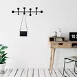Väggdekor Metall Wallxpert Svart Metall 70x22 cm - Krokar och konsoler - 8681875562019 - 2