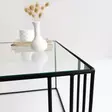 Soffbord Hanah Home Outline Svart Härdat Glas Metall 55x36x55 cm - Soffbord - 8682870968929 - 6