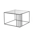 Soffbord Hanah Home Outline Svart Härdat Glas Metall 55x36x55 cm - Soffbord - 8682870968929 - 7