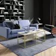 Soffbord Hanah Home Forteaus Guld Spånskiva 110,4x47x52 cm - Soffbord - 8681875921519 - 2