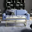Soffbord Hanah Home Forteaus Guld Spånskiva 110,4x47x52 cm - Soffbord - 8681875921519 - 3