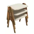 Nestingbord Hanah Home Paris Valnöt Cream Spånskiva 48,6x42x35,5 cm - Bord - 8681875184099 - 1
