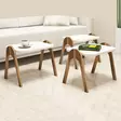 Nestingbord Hanah Home Paris Valnöt Cream Spånskiva 48,6x42x35,5 cm - Bord - 8681875184099 - 3