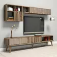 Vardagsrumsmöbelset Hanah Home Milan Valnöt Spånskiva 180x40x35 cm - Möbler - 8681875827989 - 3