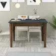 Matbord Hanah Home Kiev 504 Valnöt Antracit Spånskiva 110x75x72 cm - Matbord - 8683743327409 - 3