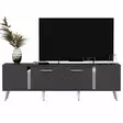 TV-bänk Hanah Home Detas Antracit Spånskiva 150x48,2x35 cm - TV-bänkar - 8683743397839 - 1