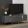 TV-bänk Hanah Home Detas Antracit Spånskiva 150x48,2x35 cm - TV-bänkar - 8683743397839 - 3