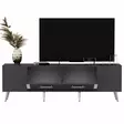 TV-bänk Hanah Home Detas Antracit Spånskiva 150x48,2x35 cm - TV-bänkar - 8683743397839 - 5