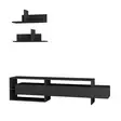 TV-bänk Hanah Home Gara Antracit Spånskiva 180x42x32 cm - TV-bänkar - 8681181862759 - 1