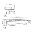 TV-bänk Hanah Home Gara Antracit Spånskiva 180x42x32 cm - TV-bänkar - 8681181862759 - 4