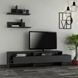 TV-bänk Hanah Home Gara Antracit Spånskiva 180x42x32 cm - TV-bänkar - 8681181862759 - 2