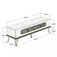 TV-bänk Hanah Home Ekol Ek Spånskiva 145x45x40 cm - TV-bänkar - 8681875184549 - 5