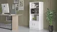 Bokhylla Hanah Home Vo4 W Vit Spånskiva 64x140x35,5 cm - Bokhyllor - 8683342404969 - 4