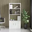 Bokhylla Hanah Home Vo4 W Vit Spånskiva 64x140x35,5 cm - Bokhyllor - 8683342404969 - 3