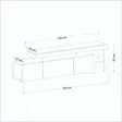 TV-bänk Hanah Home Beliz Vit Spånskiva 192x53x37 cm - TV-bänkar - 8683342170499 - 10