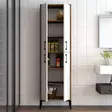 Förvaringsskåp Hanah Home Berlin A Valnöt Vit Spånskiva 60x200x35 cm - Skåp och byråer - 8683342170109 - 5
