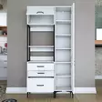 Förvaringsskåp Hanah Home JE143 Vit Spånskiva 100x198,6x40 cm - Skåp och byråer - 8684283108749 - 4