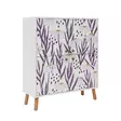Förvaringsskåp Hanah Home Multilüx Daisy Vit Spånskiva 95x111x36 cm - Skåp och byråer - 8683743425969 - 1