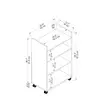 Förvaringsskåp Hanah Home Tiraks Furu Vit Spånskiva 60x97,3x35 cm - Skåp och byråer - 8684283433919 - 8