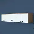 Förvaringsskåp Hanah Home EA103 Valnöt Vit Spånskiva 179,6x43,6x37,5 cm - Skåp och byråer - 8683743323609 - 2