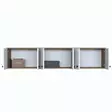 Förvaringsskåp Hanah Home EA103 Valnöt Vit Spånskiva 179,6x43,6x37,5 cm - Skåp och byråer - 8683743323609 - 9