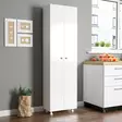 Förvaringsskåp Hanah Home FRN12043 Vit Spånskiva 49x174x29 cm - Skåp och byråer - 8684283029259 - 2