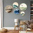 Inramad MDF-tavla Wallity Flerfärgad MDF 43,5x43,5 cm 5 Delar - Tavlor och ramar - 8684283551309 - 2