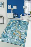 Matta Conceptum Sea And Mountains Djt Flerfärgad Polyester 80x140 cm - Små mattor och gångmattor - 8682870881549 - 1