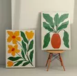 Canvastavla Wallity Flerfärgad Canvas 50x70 cm 2 Delar - Tavlor och ramar - 8684282412229 - 2