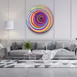 Glastavla Wallity Flerfärgad Glas 80x80 cm - Tavlor och ramar - 8684283034499 - 3