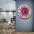 Glastavla Wallity Flerfärgad Glas 80x80 cm - Tavlor och ramar - 8684283034499 - 4
