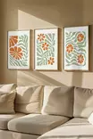 Inramad Tavla Wallity Flerfärgad MDF 33x48 cm 3 Delar - Tavlor och ramar - 8684283755769 - 2