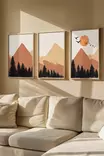 Inramad Tavla Wallity Flerfärgad MDF 33x48 cm 3 Delar - Tavlor och ramar - 8684283756339 - 2
