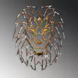 Väggdekor Metall Wallity Lion Flerfärgad Metall 40x50 cm - Dekorationer, prydnadsföremål - 8683743851669 - 5