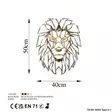 Väggdekor Metall Wallity Lion Flerfärgad Metall 40x50 cm - Dekorationer, prydnadsföremål - 8683743851669 - 7