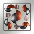 Väggdekor Metall Wallity Aurora Flerfärgad Metall 55x55 cm - Dekorationer, prydnadsföremål - 8682870854819 - 6